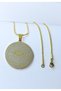 Gold Hat Ayetel Kürsi Written Protective Italian Chain 316L 45 cm Stainless Steel Necklace - 3