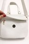 Women's White Crossbody Daily Hand and Shoulder Bag |   Zippered, Medium Size, Stylish Design - 3