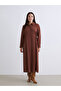 Rmz Gi̇yi̇m Farkiyla Drawstring Modal Blend Shirt Dress - 2