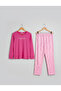 Women's Crew Neck Milan Fabric Printed 100% Cotton Pajama Set - 6