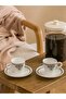 Printed 2-Person Porcelain Coffee Cup Set 90 ml (S6)