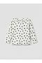 Ecru Floral Patterned Baby Girl Blouse and Leggings (S6) - 6