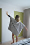 Women's Hooded Poncho – Wellsoft Zippered Oversize Bat Sleeve - 4