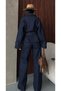 Women's Oversize Tie-Up Jacket and Pants Denim Set - 5