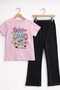 Spanish Style Detailed Patterned Girl's Outfit - 3