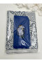 10 Pieces Navy Blue Prayer Rug, Flared Scarf and Prayer Beads Set, Hajj Umrah Mawlid Gift - 2