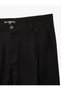 Oversized Rayon Pleated Fabric Trousers with Viscose Pocket Detail - 5