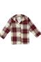 Unisex Children's Pajama Set Plaid Pattern Cotton Single Jersey Fabric Baby Collar Long Sleeves - 4