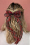Plaid Pattern Bow Buckle