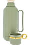 thermos, 1 liter, thermal glass inner container, plastic outer shell - olive green - 4