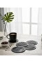 Set of 4 Bohemian Leaf Wooden Coasters - Coffee Corner Accessory - Natural Wood Kitchen Decor - 4