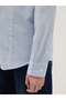 Multicolour striped cotton blend slim-fit shirt with classic collar - 4