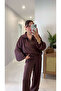 Vurda Brown Satin Set - 2