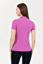 Women's Violet Basic Polo Neck T-Shirt 50246272-Vr037 - 5