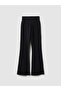 Black Flared Leggings in Stretch Cotton - 5