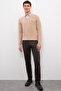 سترة رجالية أساسية من Camel Melange 50224747-VR122 - 4