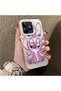 Realme Note 50 Compatible, Shock-Protective Phone Case with Stitch Couple Design.