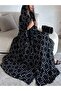 Polka Dot Lace Patchwork Cardigan (abaya) with Headscarf - 4