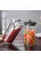 Set of 4 Borosilicate Glass Jars with Ethnic Patterned Fabric Covers 500-650-800-1000 ml - 4