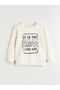 Lcw Kids Beige Crew Neck Boys' Sweatshirt 2-Piece S64664Z1 - 2
