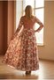 Rochie din bumbac imprimat manual - 2
