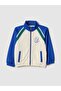 Multicolour cotton blend kids' zip-up sweatshirt