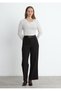 Black High-Waisted Casual Reign Trousers - 5