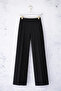 Women's Black Modal Fabric High Waist Palazzo Trousers - 6