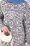 Zebra Pattern Knitwear Sweater Gray - 3