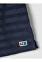Regular fit blue striped pure cotton polo shirt for boys - 3