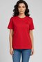 Women's Heart Embroidered 100% Cotton Crew Neck Basic T-Shirt - 5