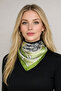 Women's Scarf Satin Ethnic Patterned Green - Bandana - 4