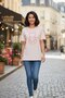 Women's Oversize 100% Cotton Crew Neck Teddy Bear Embroidered T-Shirt - Mon Petit Series - 7