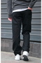 Men's Baggy Relaxed Fit Black Trousers - 5