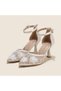 Daisy Tulle Flower and Stone Detailed Stiletto - 3