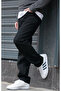 Men's Baggy Relaxed Fit Black Trousers - 2