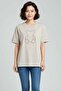 Women's Oversize 100% Cotton Crew Neck Teddy Bear Embroidered T-Shirt Vy-Bx306 - 3