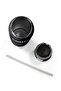 Black Thermos with Straw and Direct Drinking Steel Cup 800 ml 38518 - 8