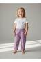 Baby Girl Soft Textured Pants with Elastic Waist - 5