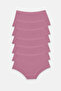 Women's Dusty Rose 6-Pack Wide-Brimmed Non-Marking Modal Panties 1906 - 5