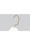 Wooden (Lama Gold Hook) Bar Hanger for Shirts and Trousers, White Color, 4 Pieces - 3