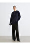 Esvab • Modern & Distinctive Zero Roba Collar Star Embroidered Women's Knitwear Tunic - 2