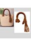 جلد طبيعي 45 سم موديل نوفا بلون أسمر مع مقبض مزدوج للحقيبة