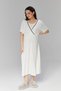Women's Ecru Maternity Nightgown and Dressing Gown Set with Nursing Features, 2-Piece - 2