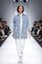 Women's Pocketed Buttoned Denim Blue Jacket - 7
