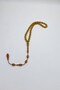 Hareliorange-Green Ankle-Length Barley Cut Amber Rosary - 4
