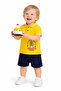 Baby Boy Polo Collar Printed Tshirt Shorts Summer Set - 6
