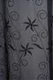 Brode 2250 Desen Black Color Single Wing Ready-Made Pleated Background Curtain 300*260 cm - 2