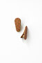 Polka Dot Patterned Light Brown Buckle 4X1.7 cm - 2