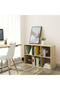 VASAGLE 6 Cube Bookcase Open Shelf, Wooden Storage Display Rack for Home, Office - Natural Davos Oak - 5